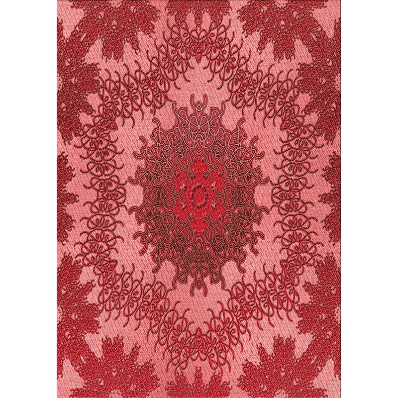 East Urban Home Floral Wool Red/Pink Area Rug Wayfair